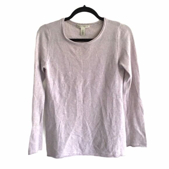AUTUMN CASHMERE Crew Neck Long Sleeve Sweater Lilac Grey S - Picture 1 of 5